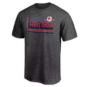 MLB Boston Red Sox Men's Short Sleeve Gray T-Shirt